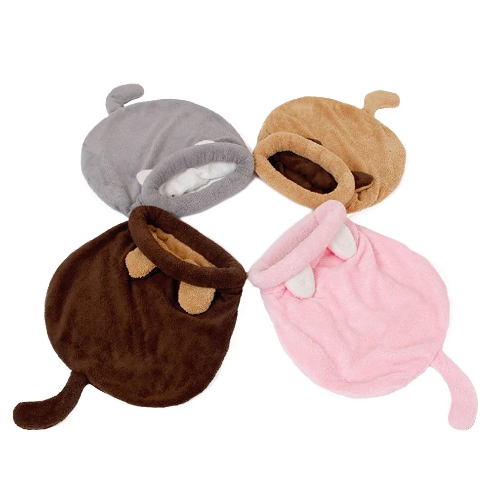 Fleece Sleep Bag - Warm Coral Fleece Cat Sleeping Bag
