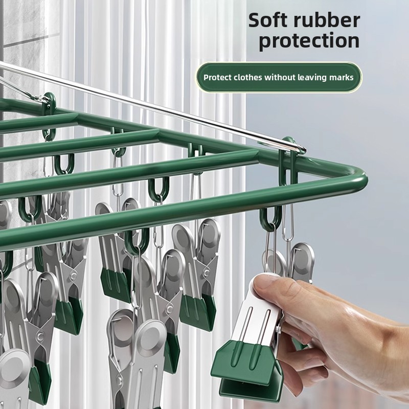 Stainless Steel Multi-clamp Cl - Baby Clothing Drying Rack recension och pris