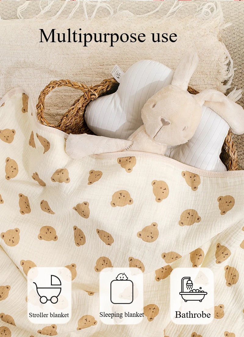 Baby Bath Towel 4 Layers Gauze - Baby Clothing Fabric recension och pris