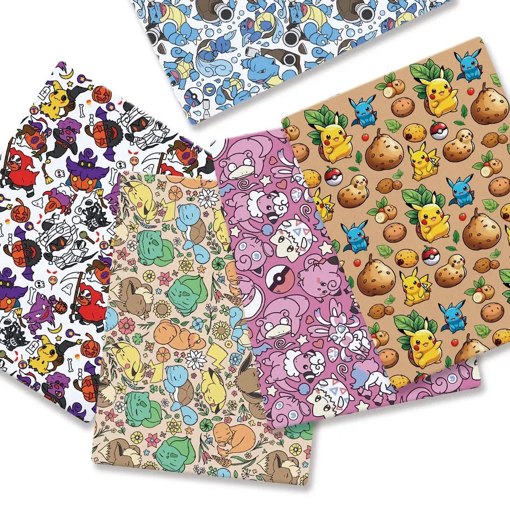 Pokemon Cartoon Fabric140*50cm - Baby Clothing Fabric recension och pris