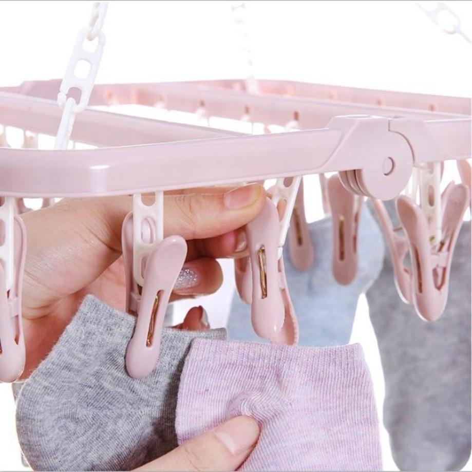 1 Pcs 32 Clips Folding Clothes - Baby Clothing Drying Rack recension och pris
