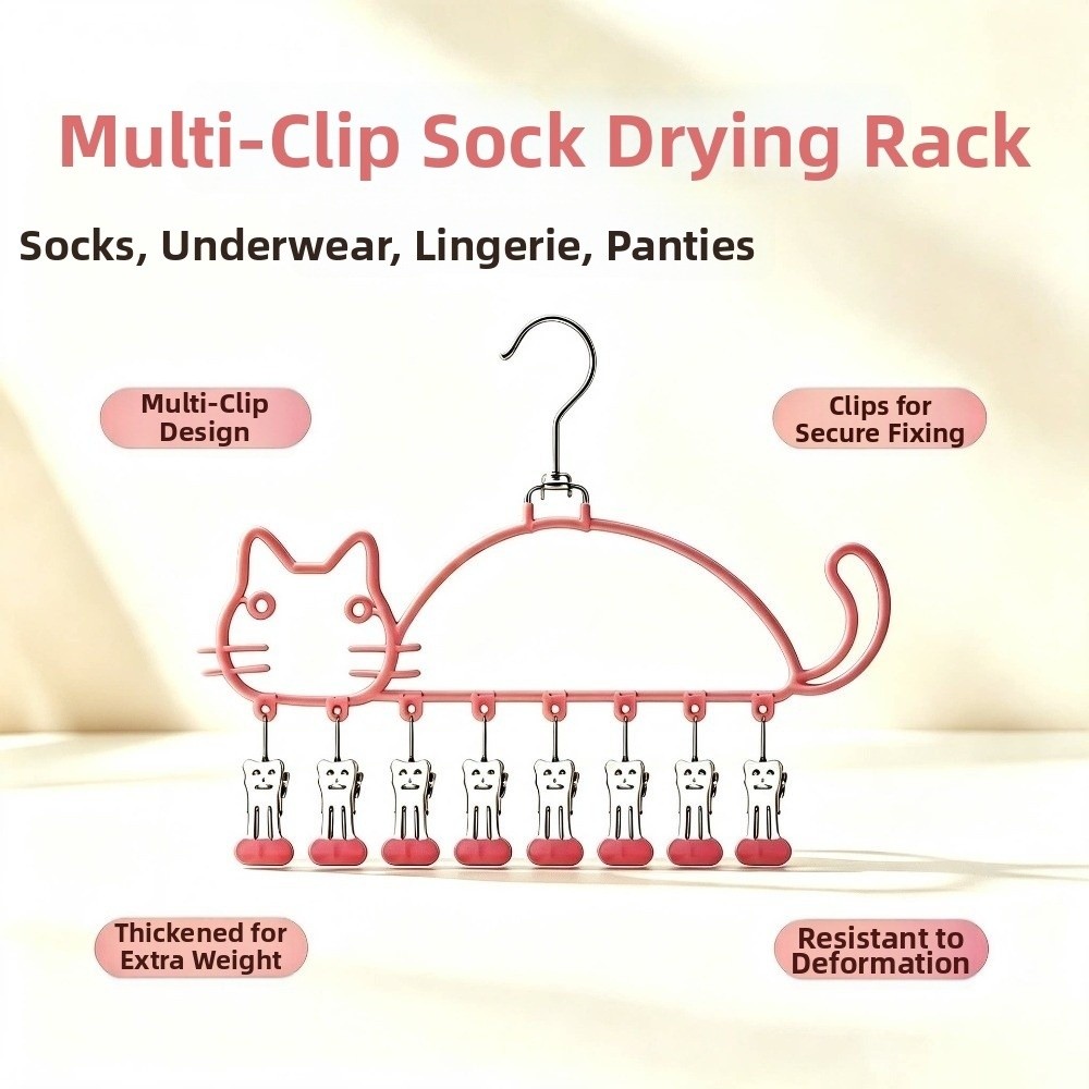Cat Shape Socks Drying Rack Wa - Baby Clothing Drying Rack recension och pris