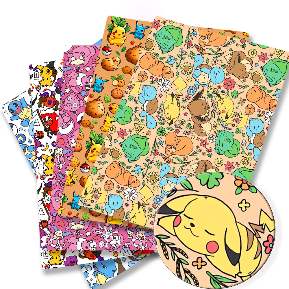Pokemon Cartoon Fabric140*50cm - Baby Clothing Fabric recension och pris