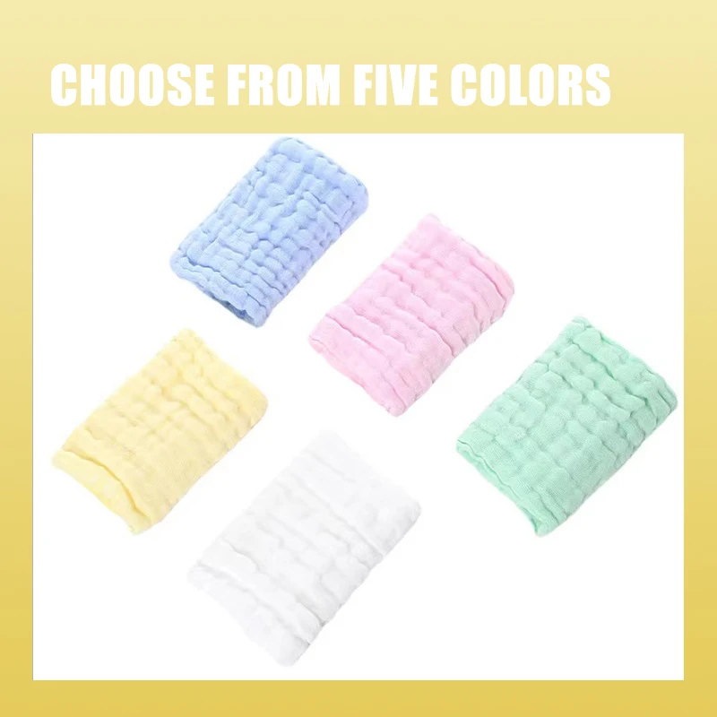 5pcs Baby Muslin Washcloths Bu - Baby Clothing Fabric recension och pris