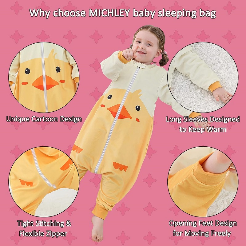 MICHLEY Halloween Cute Duck Ca - Fleece Sleep Bag recension och pris